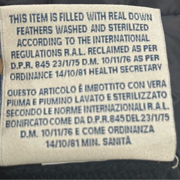 Moncler Maglione Tricot Alla Coreana Down Padded Wool Cardigan Sz Medium Jacket - Picture 14 of 15